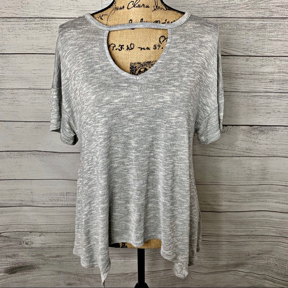 Juicy Couture | Cutout Shark-Bite Tee Shirt SZ S - Picture 6 of 8